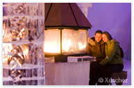 Snow Village Fireplace and Winter Wedding